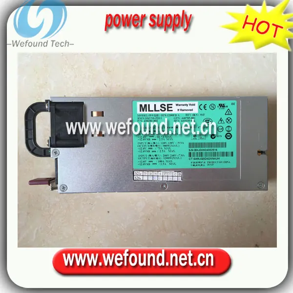 100% рабочий блок питания для DL580G5 DPS 1200FB A 438202 001 441830 440785 1200 Вт полностью
