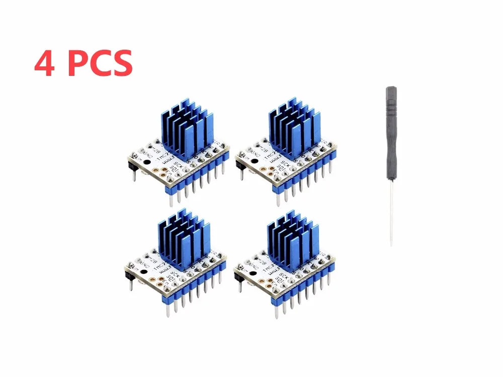 

4pcs TMC2130 Stepping Motor Mute Driver Stepstick Power Tube Built-in Driver Current 1.4A Peak Current 2.5A Replace TMC2100