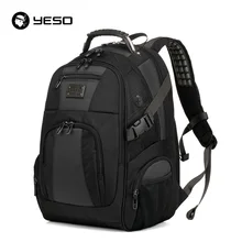 YESO Большой Вместительный мужской рюкзак для ноутбука, Многофункциональный Водонепроницаемый рюкзак 15,6 дюймов для подростков, деловой повседневный рюкзак для путешествий