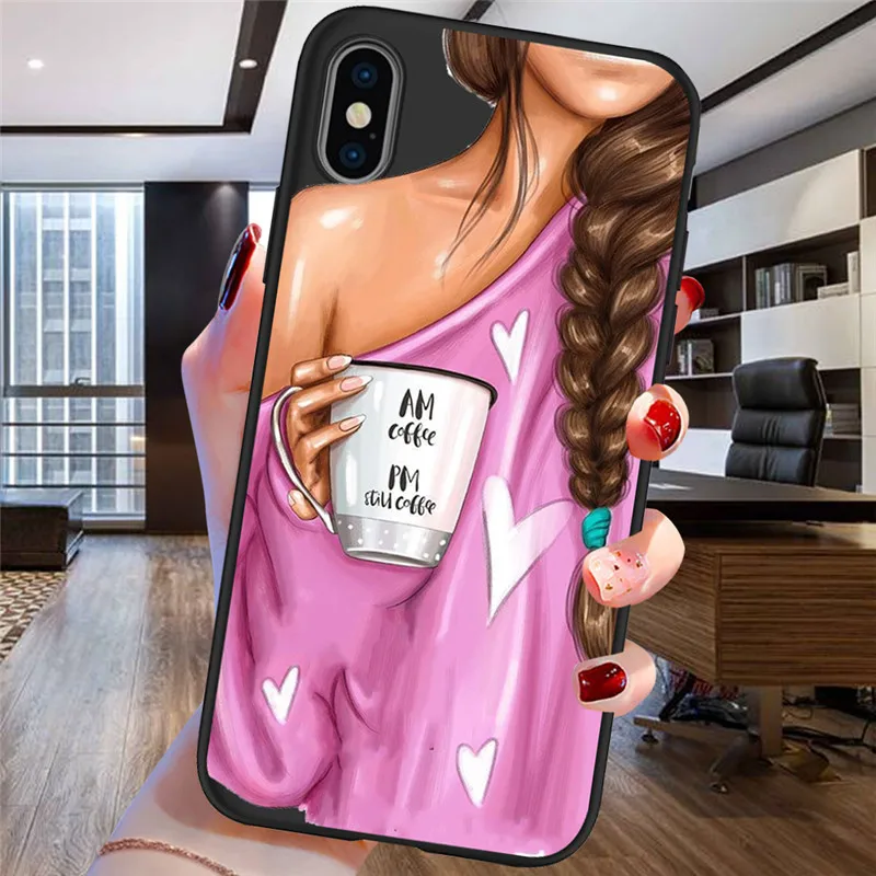 Для iPhone X XR XS Max 5 5S SE 6 6S 7 8 One Plus 5 5T 7 Pro Oneplus 6 6Tphone чехол для телефона Funda Coque Etui Fashion Woman - Цвет: H1719