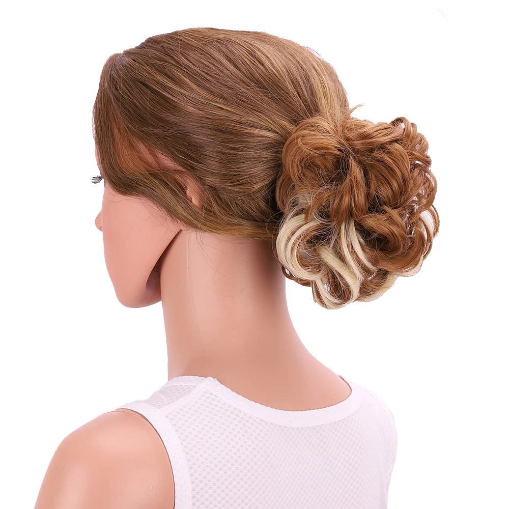 

Delice Ombre Claw Hair Buns Synthetic Curly Chignon Updo Cover Hairpieces