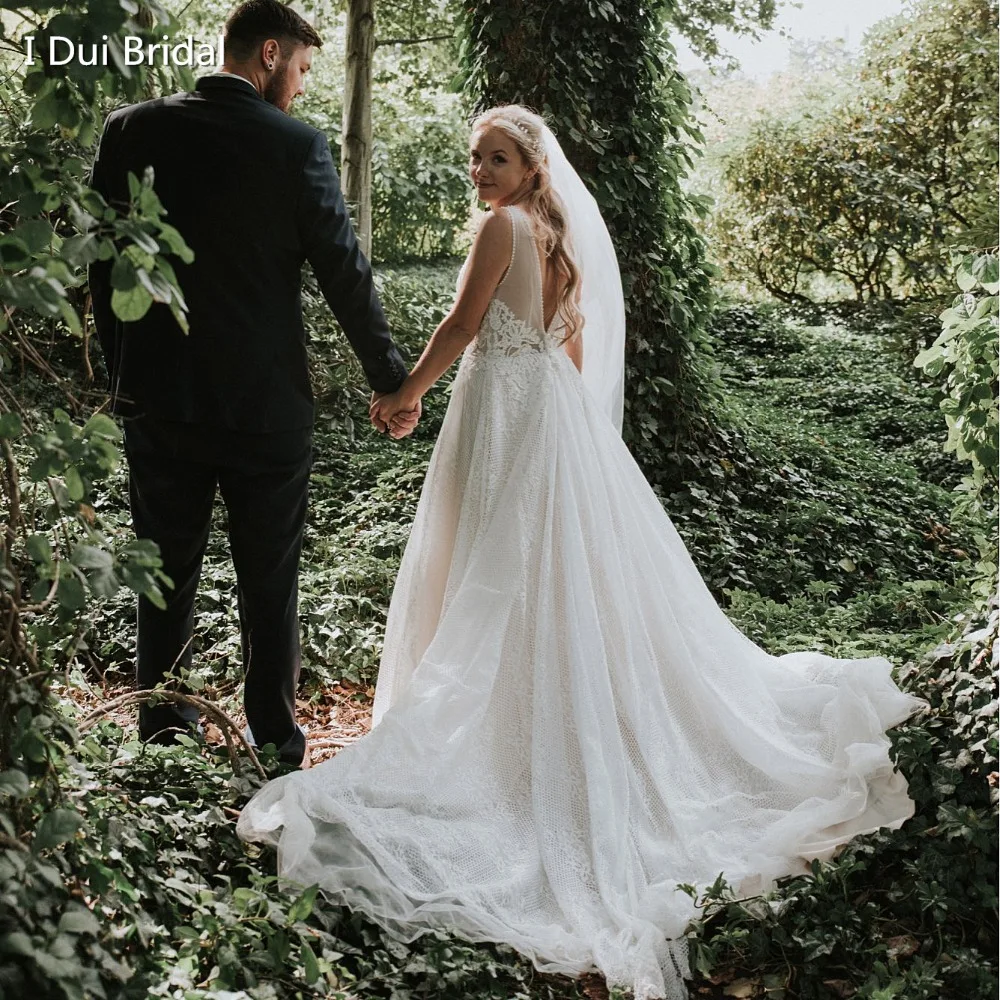 Свадебное платье с V образным вырезом а силуэт|bridal gown|beach bridal gownwedding dress real |