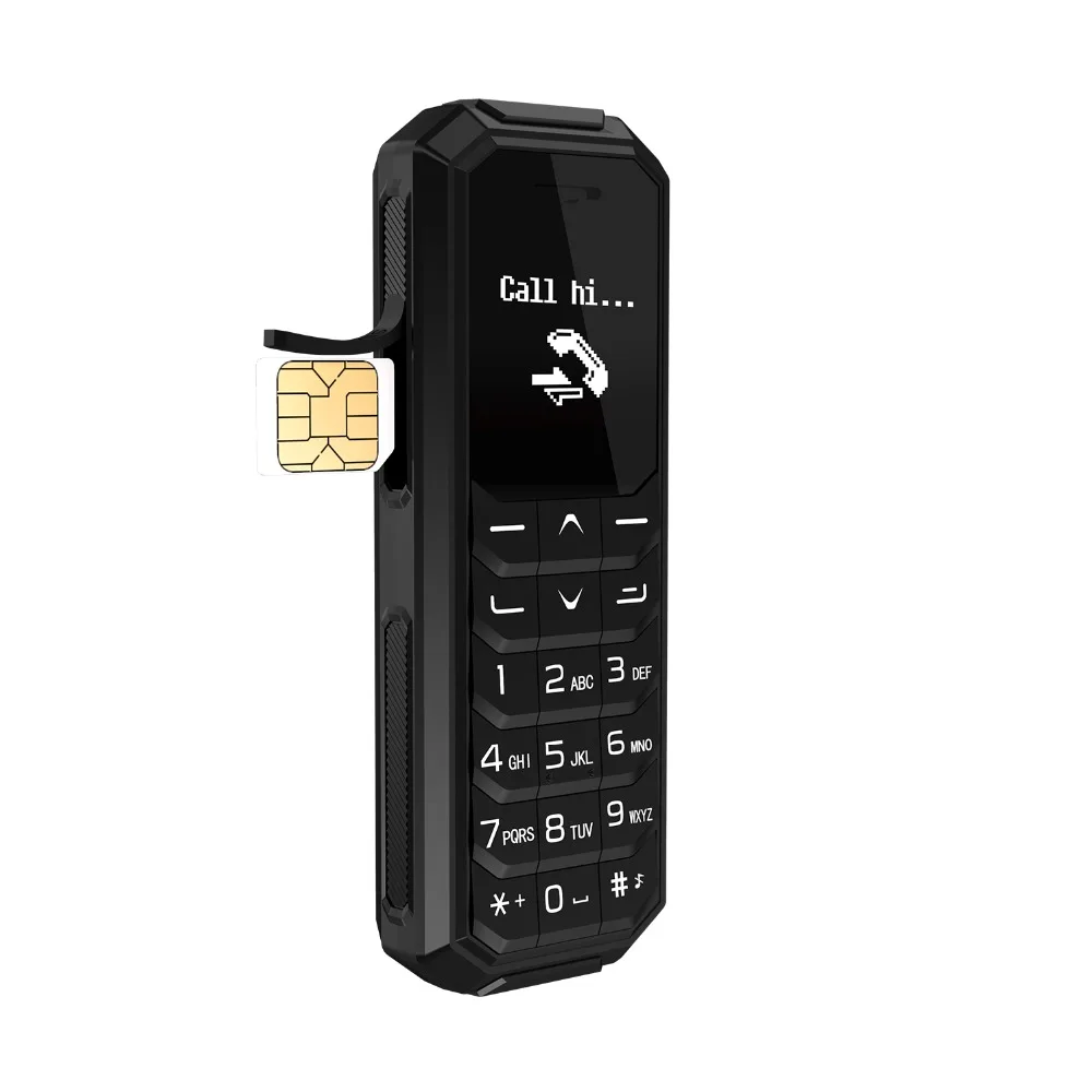 KK2 мини беспроводная гарнитура 0 66 &quotoled дисплей MTK6261 GSM 2G SIM Bluetooth микрофон громкой