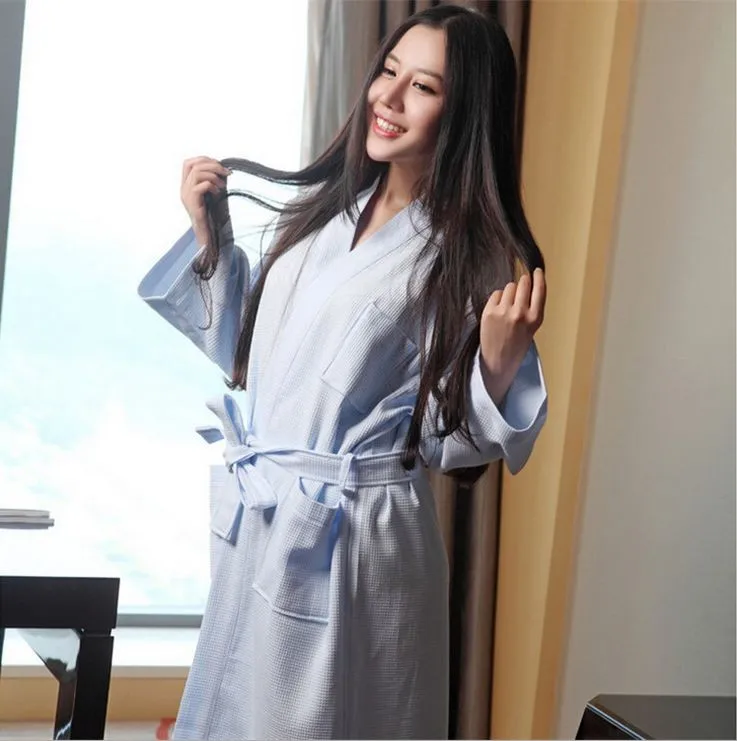 Women\'s Mid-Calf Cotton Sleep Lounge Robes RBS-D RB4 1