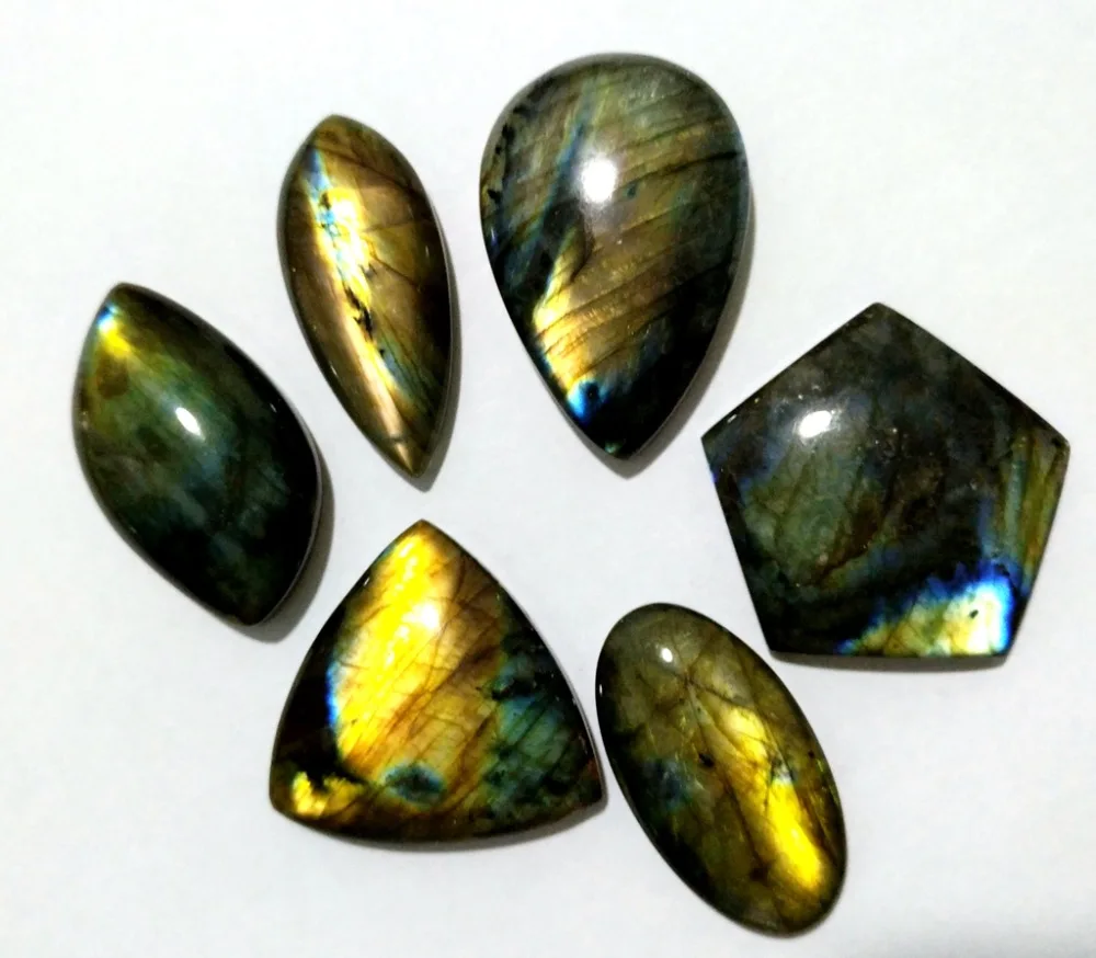 

5pcs/lot Semi Stone Natural Labradorite Pendant cabochon mixed shape,good quality strong shine labradorite pendant, size 25mm+