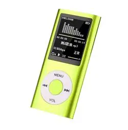 1,8 дюймов MP3-плеер воспроизведение музыки с fm-радио видеоплеер проигрыватель электронных книг mp3 со встроенной памятью - Цвет: Зеленый