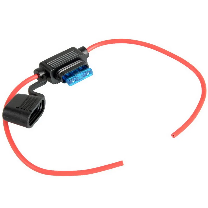 1pcs In Line Car Mini Blade Fuse Holder Waterproof 16AWG 15A 12V/24V