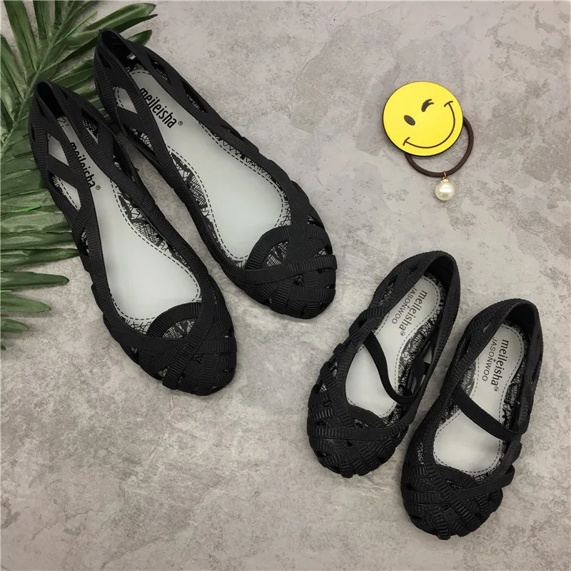 Mini Melissa/Новинка года; женские прозрачные сандалии; детские сандалии; обувь в римском стиле; обувь принцессы для девочек; нескользящая пляжная обувь melissa