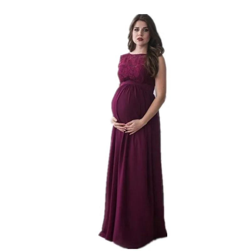 New Designer Dusty Pink Maternity Prom Dresses For Pregnant Women V Neck  Lace Evening Gowns With Beading Sash Formal Party Dress From Greatvip, $119  | DHgate.Com