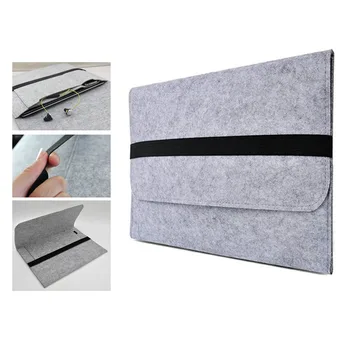 

Laptop bag For Macbook Pro 13 Case air 13 Wool Felt laptop Cover for hp dell lenovo Xiaomi bag 11 13 14 15.4 15.6 17.3 inch