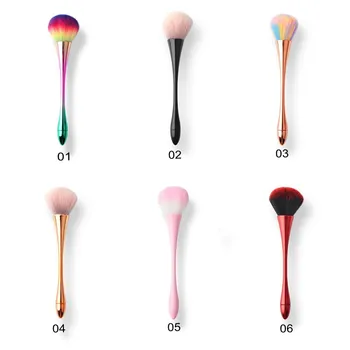

1 Piece Multi-function Soft Nail Art Dust Remover Powder Brush Cleaner for Acrylic & Makeup Powder Blush Brushes Tools 6 Colors
