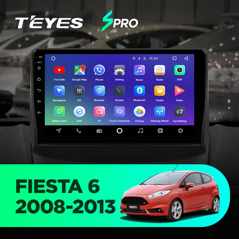 Perfect TEYES SPRO For Ford Fiesta 6 Mk 6 2008-2013 Car Radio Multimedia Video Player Navigation GPS Android 8.1 No 2din 2 din dvd 1