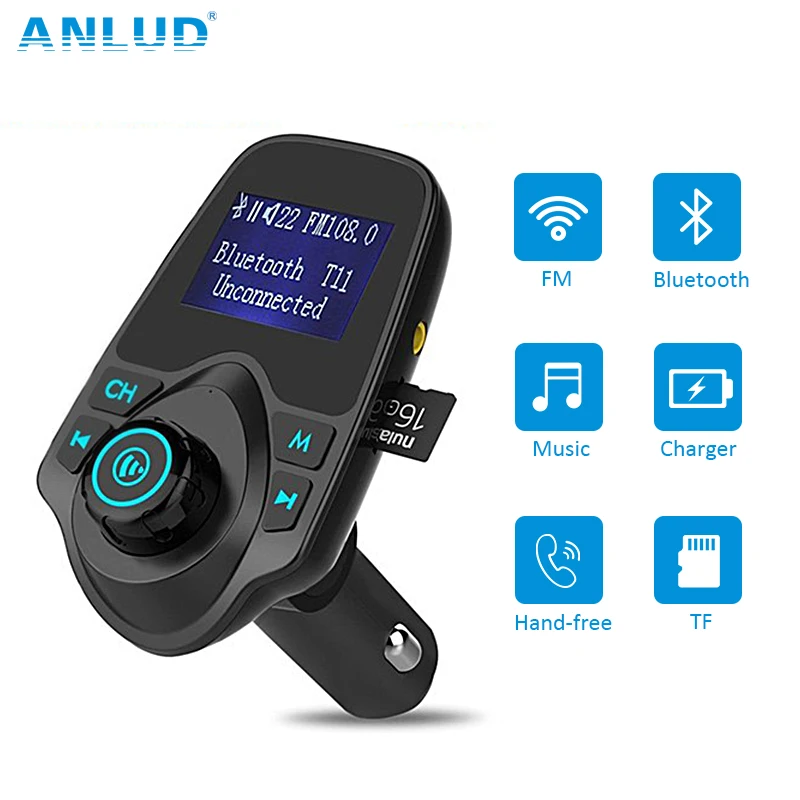Беспроводной Bluetooth fm передатчик модулятор громкой связи car kit Радио адаптер USB