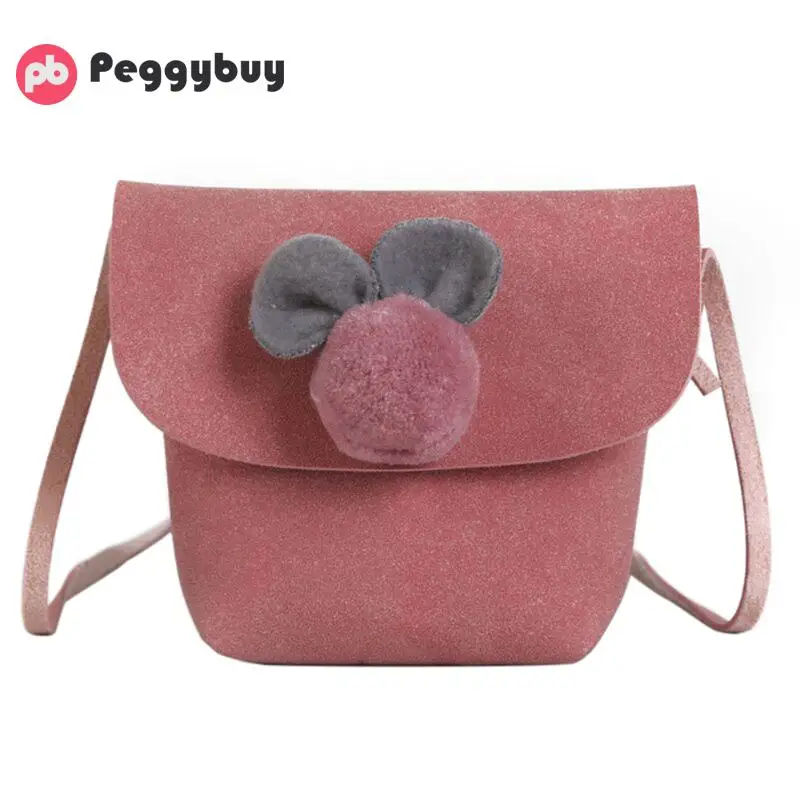 

Children's Bags 2017 Autumn and Winter New Shoulder Bag Female Fashion Fur Ball Diagonal Package Mini Baby Accessories Package