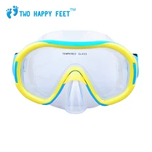 YONSUB Пищевая силиконовая детская обучающая плавание, дайвинг-маска для подводного плавания, плавательные очки, детское снаряжение для бассейна