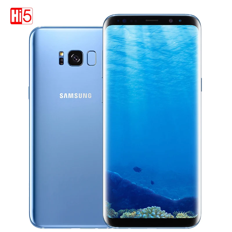 Разблокированный samsung Galaxy S8 Plus SM-G955U, 4 Гб ОЗУ, 64 Гб ПЗУ, четыре ядра, 6,2 дюймов дисплей, Android, смартфон с отпечатком пальца