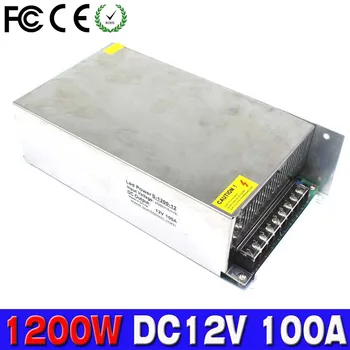

Power supply dc 12v 100A 1200w ac-dc converter led driver transformers 220V AC DC12V SMPS For led strip display cctv 3d printer