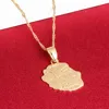 La Reunion Map Pendant Necklace Gold Color Country Map Jewelry Fashion France Reunion Island Maps 1