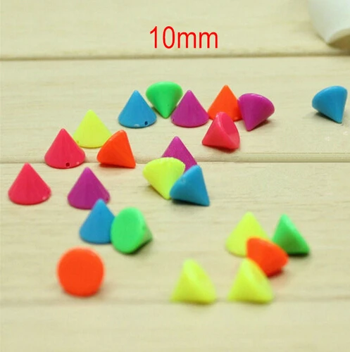 

Free Shipping -150 pcs Acrylic CONE Rivet Stud Spikes 10mm Sew On - Glue On Rivets Spikes,Round Sewing Rivet For Punk DIY