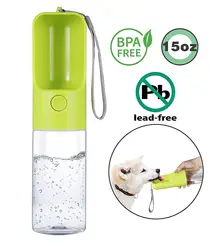 Portable Pet Water Bottle with Bowl Dispenser Drinking Feeder for Outdoor Walking Travel Hiking and on The Go Large Leakproof Portable Pet Water Bottle with Bowl Dispenser Drinking Feeder for Outdoor Walking Travel Hiking and on The Go Large Leakproof