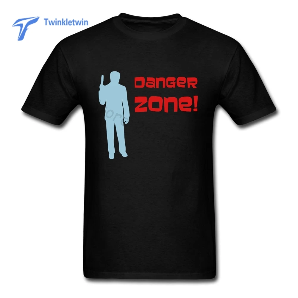 Пользовательские Рубашки для мальчиков Danger Zone Удобная футболка Повседневное Homme
