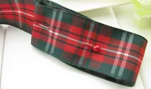 50 Yards 1″ (25mm) width,styles polyester scottish tartan,gingham ribbon,bow decorative