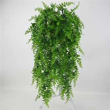 

1Pcs 85cm Artificial Pearls Fleshy green Vine Ivy branches wall Hanging Plastic Rattan plant fall home decoration flowers