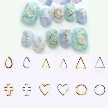 

100pcs Gold Silver Nail Stud Alloy Accessories 3D DIY Tiny Rivet For Nails Tip Decoration DIY Metal Nail Art Charm