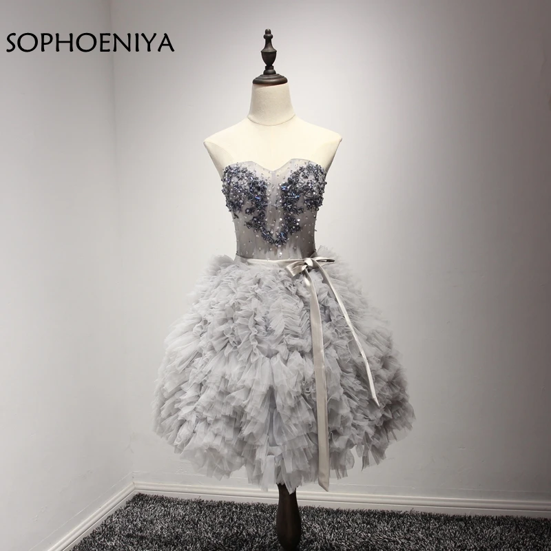 

New Arrival Off the shoulder Short evening dresses 2019 Vestido de festa abendkleider Formal dress to Party evening gown