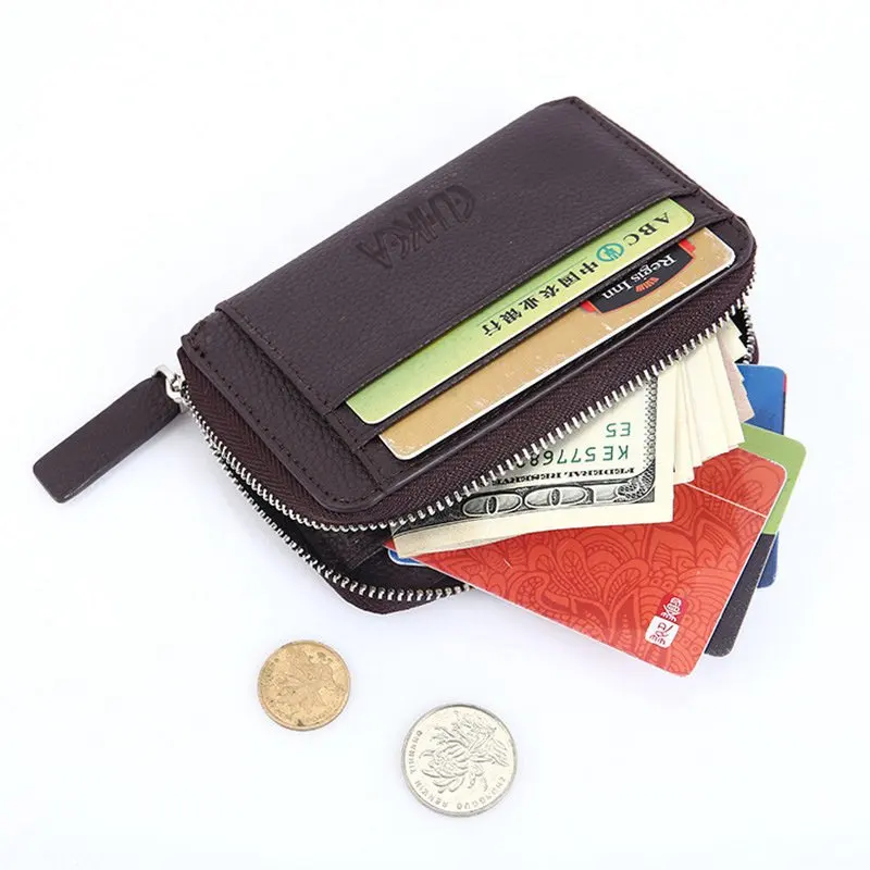 

Fashion Litchi PU Leather Card Holder Cover Multi-Card-Bit Wallet Women Cardholder ID Business Card Case Clutch Coin Purse