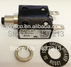

10PCS/LOT 98-40A 100% KUOYUH CIRCUIT BREAKER 98 SERIES 40A