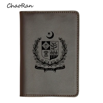

Pakistan Passport Holders Multi Credit Card Purse Men Wallet Travel Case engrave Name Leather Women Passport Cover Gifts
