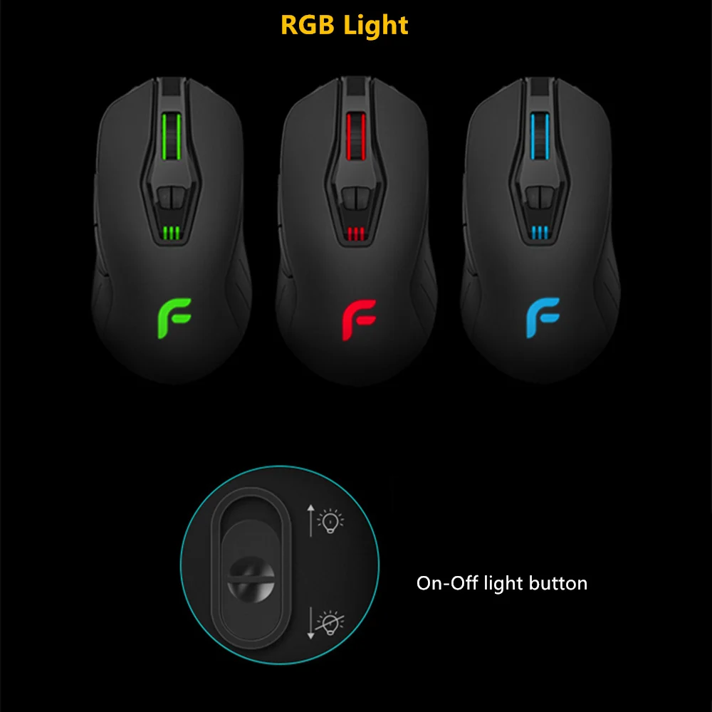 Игровая мышь Dearmo F18 RGB USB Проводная 7 кнопок подсветка 6000 Регулируемый DPI