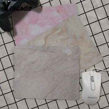 

Yinuoda Vintage Cool Light Pink Marble Office Mice Gamer Soft Mouse Pad Soft Rubber Professional Gaming Mouse Pad Keyboard Mat