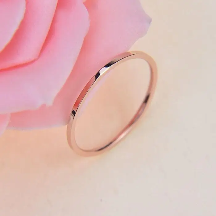 2pcs/set Metal Plated Twist Geometry Ring New Cute Geometry Wedding Rings For Women Jewelry Round Simple Fashion Party Gifts -