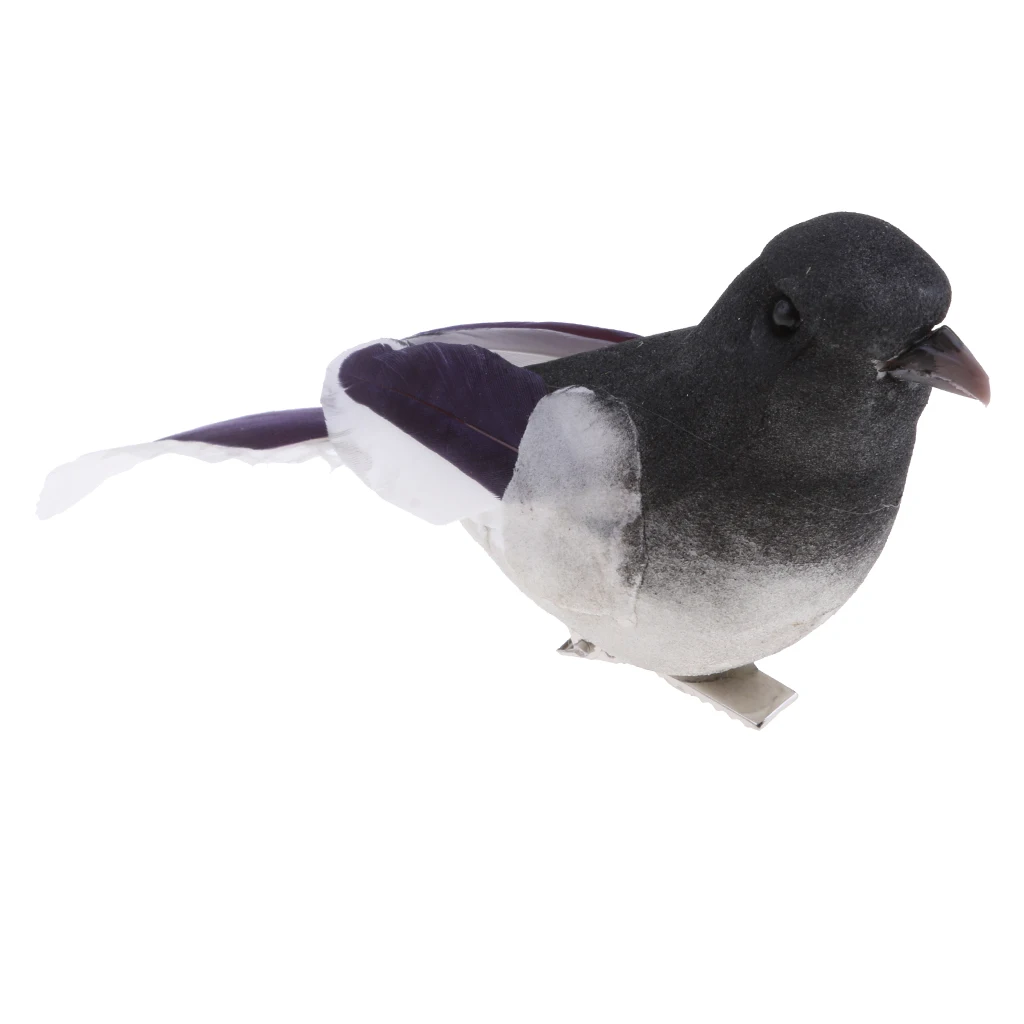

Black Artificial Foam Bird Mini Craft Home Garden Wedding Decor