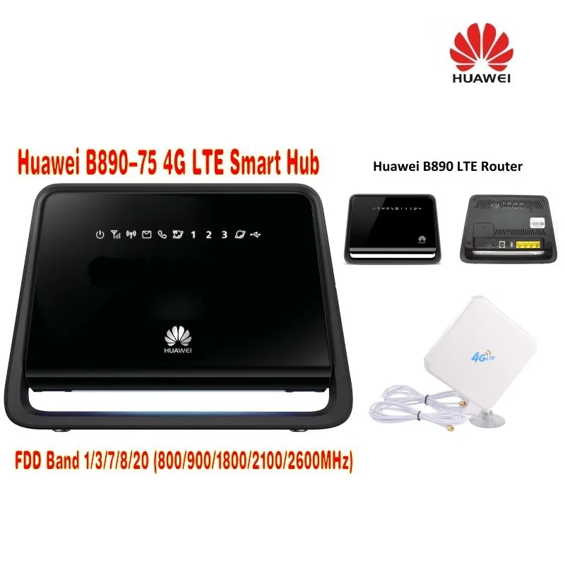 Открыл Huawei B890(b890-75) 4 г LTE маршрутизатор 4 г LTE TDD/FDD плюс с 35dbi 4 г антенны