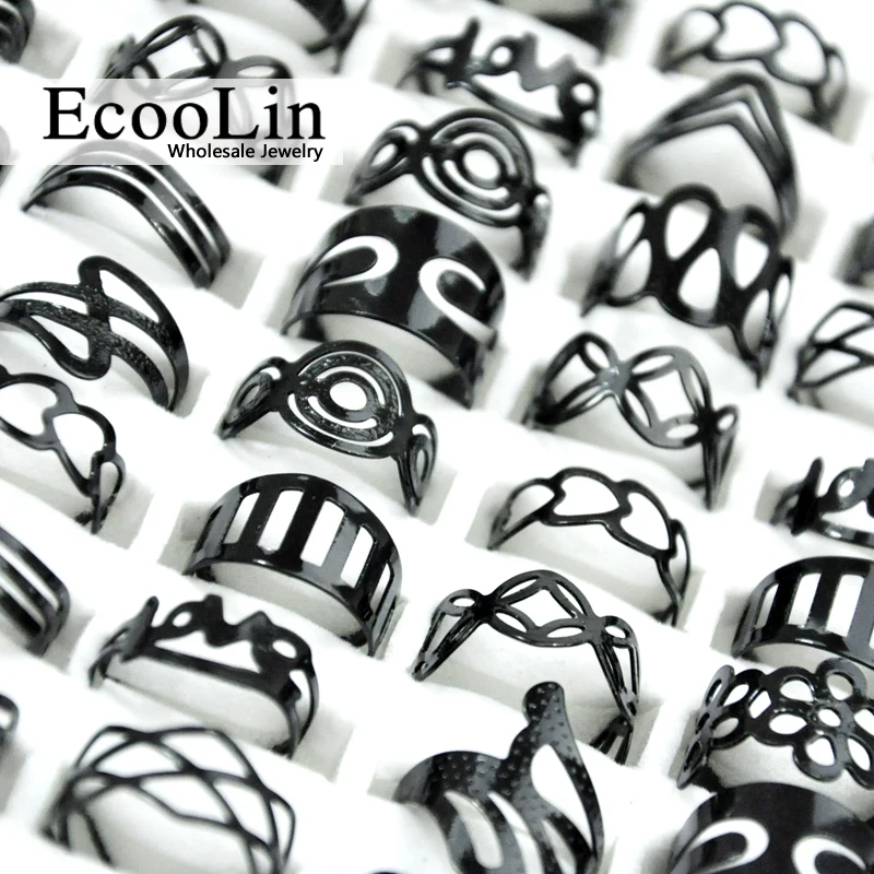 50 Pcs Vintage Liga de Zinco Preto Cigana Ajustável Anéis de Dedo Tatuagem Lotes Anel do dedo do pé Para As Mulheres Homens Estilo Lotes de Jóias Mix BK4010