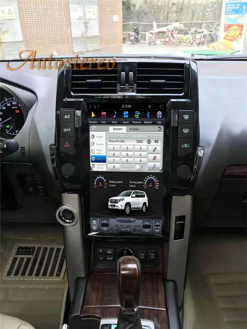 13," Android 9,0 4G ram Tesla стиль Автомобильный gps навигация для TOYOTA LAND CRUISER prado 150 2010-13 Мультимедиа Радио магнитофон