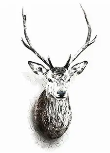 

MaHuaf-W660 Grey deer painting by numbers on canvas wall pictures coloring by numbers with acrylic paints for home decor