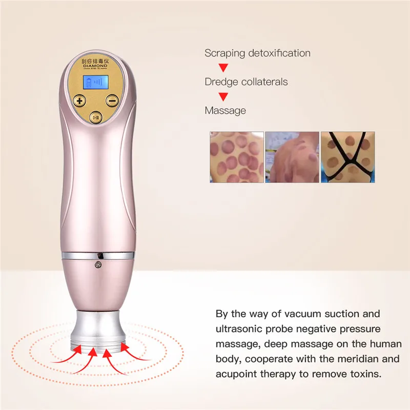 Lcd массаж тела GuaSha вакуумная Очищающая терапия массажер банки, всасывание устройство забота о здоровье Магнитная иглорефлексотерапия антицеллюлитная