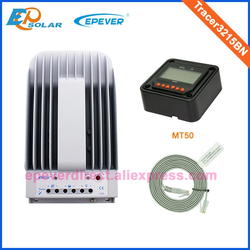 

MPPT EPsolar solar controller with MT50 remote meter Tracer3215BN 30A 12V/24V auto work