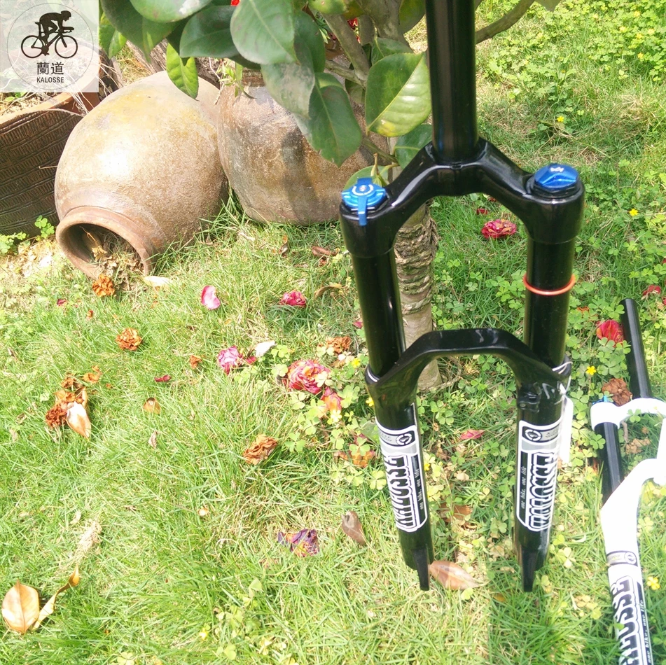 Kalosse Аксессуары для велосипеда 26/27. 5er вилки MTB передние вилки масло и газ вилка для горного велосипеда передняя вилка 125 мм для путешествий