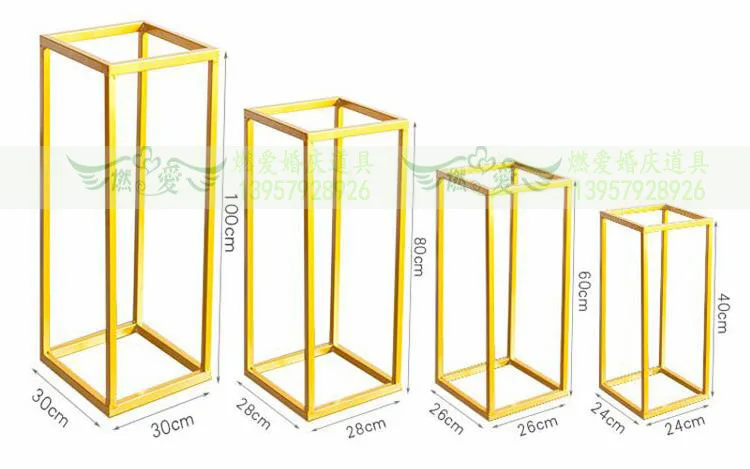 Ваза для цветов Золотая колонна-подставка металлическая дорога ведущий Свадебный центральный цветок стойка для мероприятий вечерние украшения
