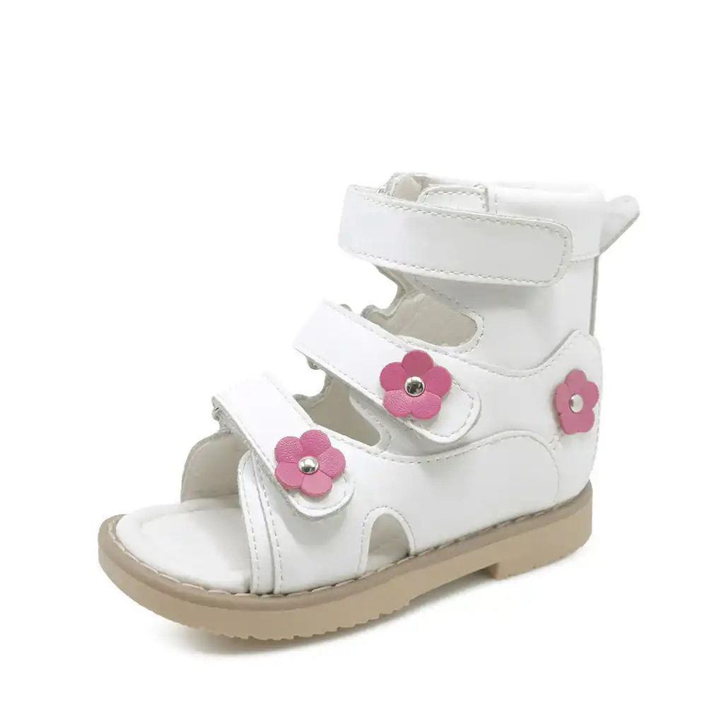 white high top sandals