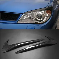 Крышка из углеродного волокна фар брови веко отделкой Стикеры для Subaru Impreza 2006-2013