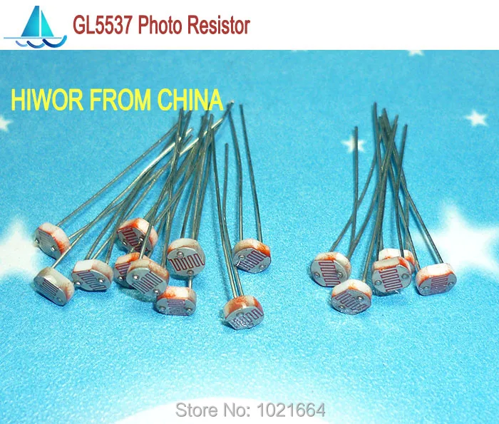 10 PCS 5MM Light Dependent Resistor Photoresistor GL5537 LDR