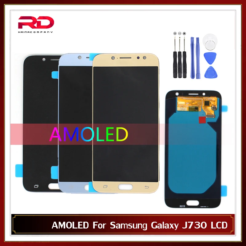 

AMOLED For Samsung J7 Pro 2017 J730 LCD Display For Samsung J7 2017 J730F LCD Screen Touch Digitizer Assembly with Frame