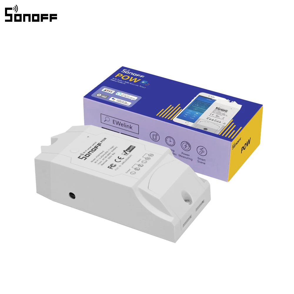 Sonoff Pow R2 умный WiFi мониторинг энергии точный измерительный Wi-Fi переключатель приложение управление 15A 3500 Вт для домашней автоматизации