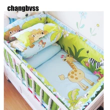Comfortable 5 pcs/set Baby Crib Bedding Set,Nursery Baby Bed Bumper Cot Bedding Set for Girls Boys,Multi Colours Baby Bed Linens